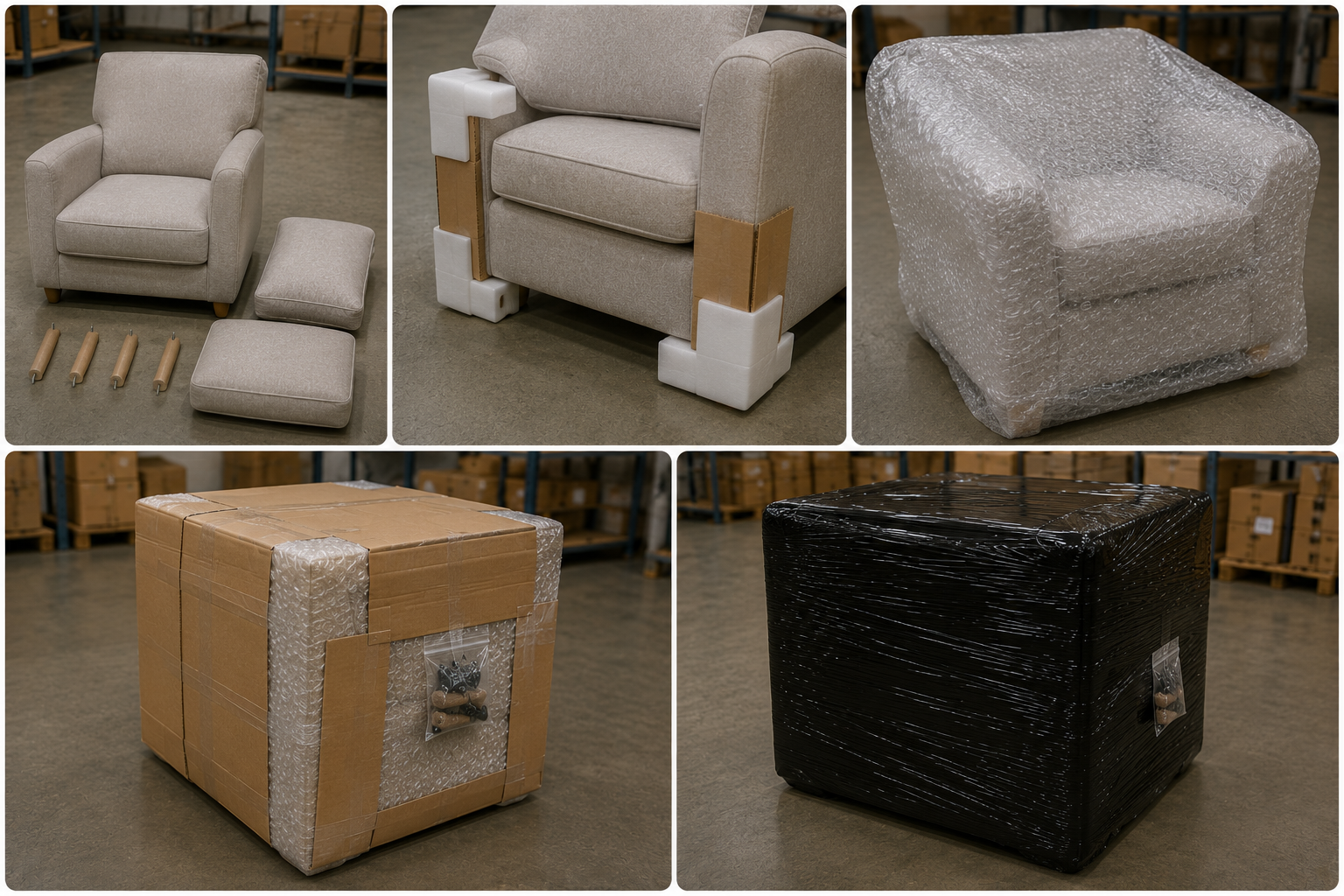 Embalaje de sillones