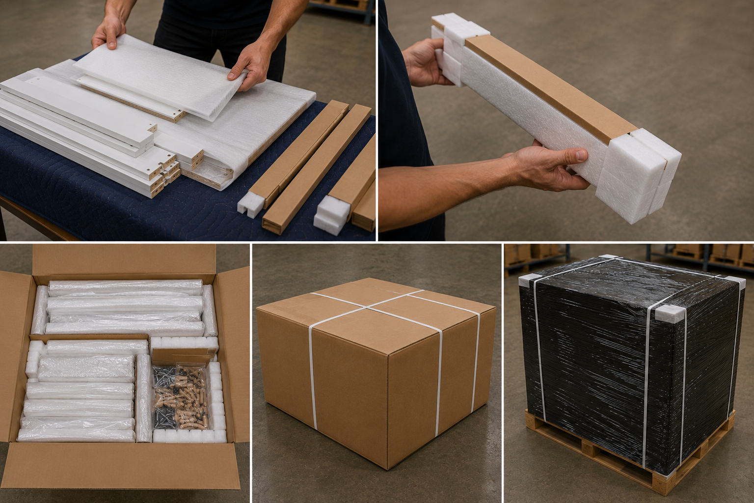 Cómo embalar muebles desmontables o para armar