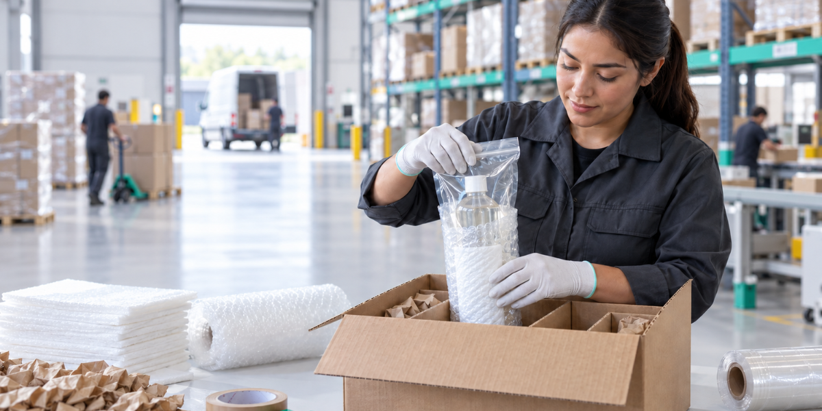 Cómo embalar productos líquidos